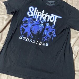 Slipknot Black and Blue Graphic Tee